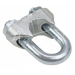 10 vnt - Plieno virvės spaustukas 19/20 mm - ZLS-20