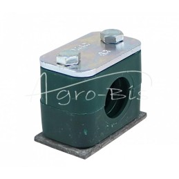 10 vnt - Vienas polipropileno laikiklis vamzdžiams ir kabeliams FI-20mm, komplektuojamas su šešiakampiais varžtais - RAP1X20MM