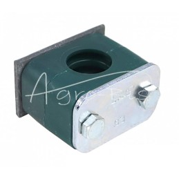 10 vnt - Vienas polipropileno laikiklis vamzdžiams ir kabeliams FI-20mm, komplektuojamas su šešiakampiais varžtais - RAP1X20MM