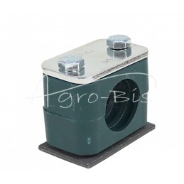 10 vnt - Vienas polipropileno laikiklis vamzdžiams ir kabeliams FI-25mm, komplektuojamas su šešiakampėmis galvutėmis - RAP1X25MM