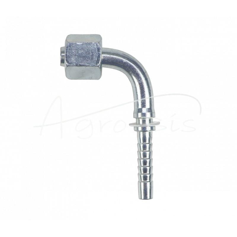 10 vnt - Užlenktas metrinis kampinis sriegis DKOL 90° DN06 08L M14x1.5 Premium HYDRAL - DKOL90DN06M14x1.5M