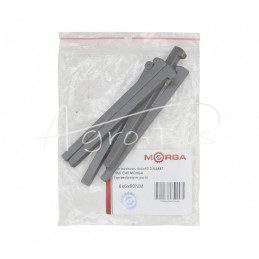 10 vnt - Nosies pleištas 6x6x90 DIN6887 plienas C45 MORGA - 6x6x90NM