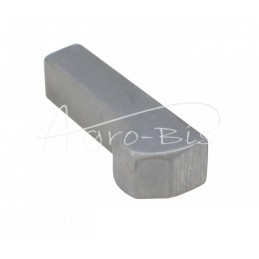 10 vnt - Pleištas antgaliui 8x7x25 DIN 6885, plienas C45, MORGA , - 8x7x25NM