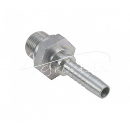 10 vnt - Hidraulinės jungties antgalis AGR DN08 3/8" BSP S17 Premium HYDRAL - AGRDN08G3/8H