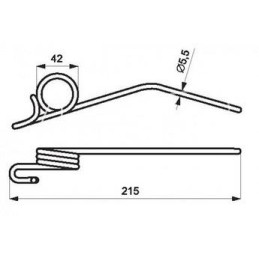 10 vnt - Claas kombaino ritės pirštas - 626987