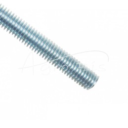 10 vnt - Metrinis srieginis strypas M8x1000, baltai cinkuotas, 8.8 klasė - PGM8/8.8