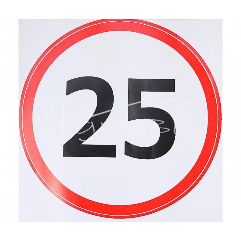 10 vnt - 25 km/h greičio apribojimo lipdukas - NOMORE25