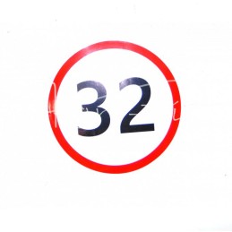 10 vnt - 32 km/h greičio apribojimo lipdukas - NOMORE32