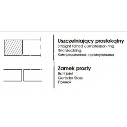 10 vnt - Chromuotas žiedas C-330 102.00x2.5x4.4 - 5000926/0