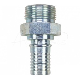 10 vnt - PTFE gofruoto teflono žarnos antgalis DN12, B tipo M22x1.5, sunkvežimių žarnos PZL-Hydral - 222