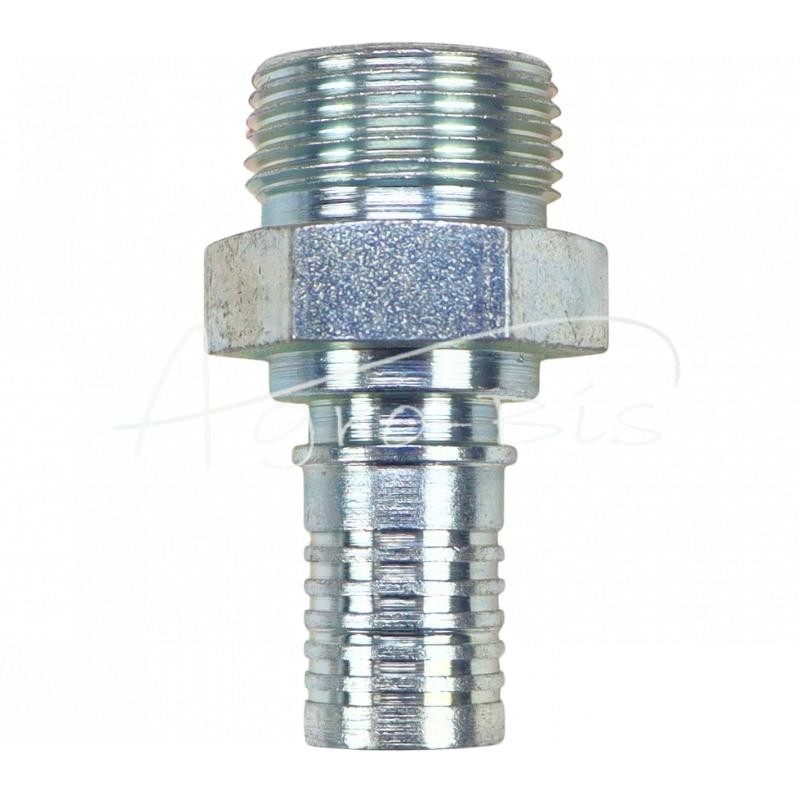 10 vnt - PTFE gofruoto teflono žarnos antgalis DN12, B tipo M22x1.5, sunkvežimių žarnos PZL-Hydral - 222