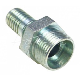 10 vnt - PTFE gofruoto teflono žarnos antgalis DN12, B tipo M22x1.5, sunkvežimių žarnos PZL-Hydral - 222