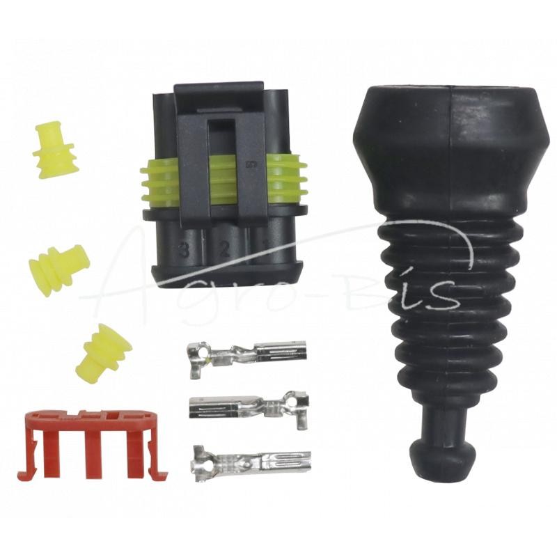 10 vnt - AMP superseal jungtis 3 dalių - aukščiausios kokybės ELMOT hermetiškas kištukas - ZS3WPEL