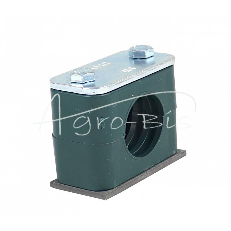 10 vnt - Vienas polipropileno laikiklis vamzdžiams ir kabeliams FI-28mm, komplektuojamas su šešiakampiais varžtais - RAP1X28MM