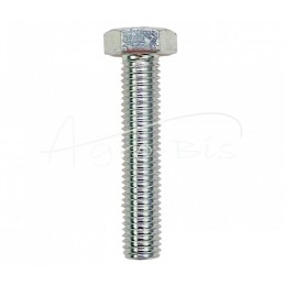 20 vnt - Šešiakampė galvutė, pilnas sriegis, M12x60, 8.8 klasė, DIN933, baltai cinkuotas - M12x60