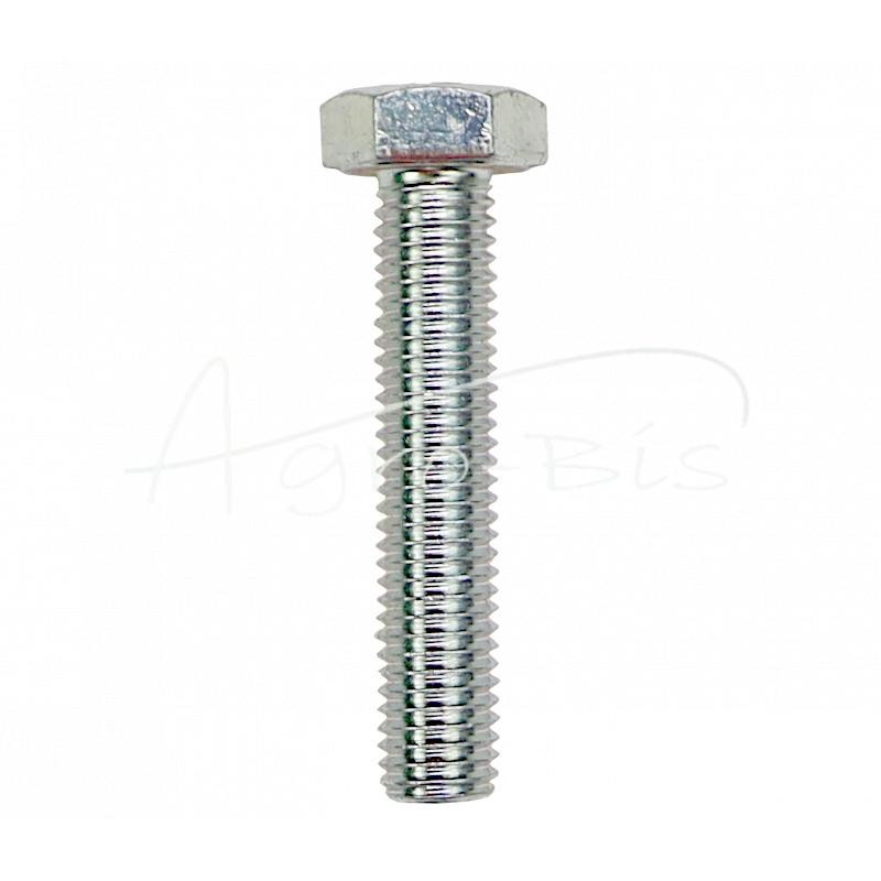 20 vnt - Šešiakampė galvutė, pilnas sriegis, M12x60, 8.8 klasė, DIN933, baltai cinkuotas - M12x60