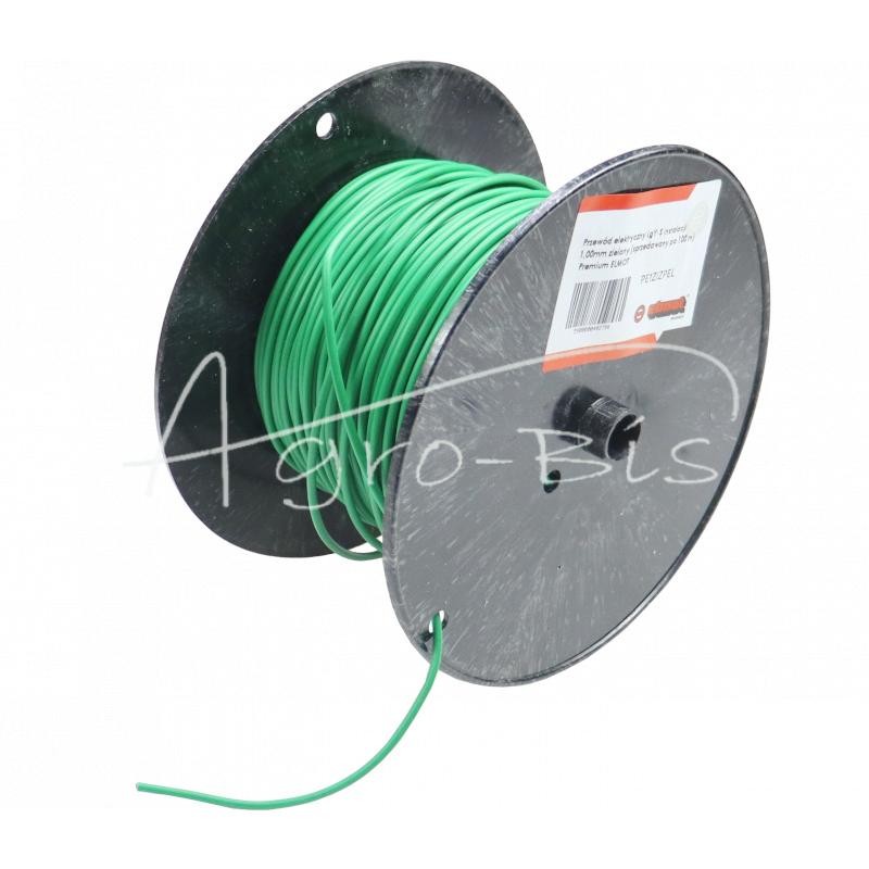 20 vnt - Elektros kabelis LgY-S instaliacijos kabelis 1,00 mm žalias Premium ELMOT - PE1ZIZPEL