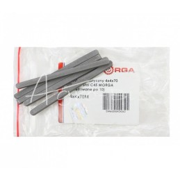 20 vnt - Prizminis raktas 4x4x70 DIN 6885 plienas C45 MORGA - 4x4x70M