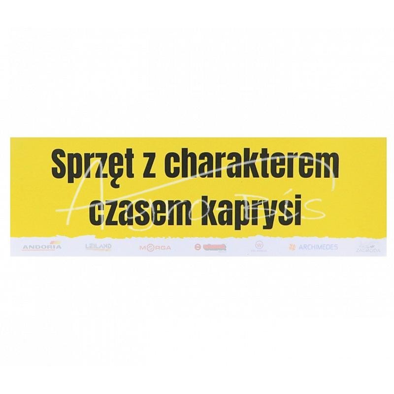 20 vnt - Lipdukas Įranga su charakteriu - kartais kaprizinga 8x25cm - NK-SC
