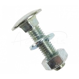 20 vnt - Sraigtas su veržle ir poveržle PZK M10*40 Lenkija - 000305