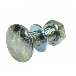 20 vnt - Sraigtas su veržle ir poveržle PZK M10*40 Lenkija - 000305