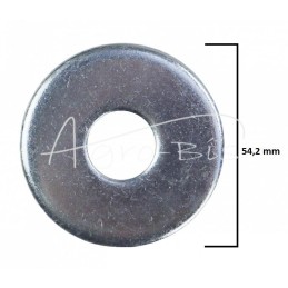 20 vnt - Apvali poveržlė M16 16x56x5 baltai cinkuota didelė serija PN82019 DIN440 - POMD16