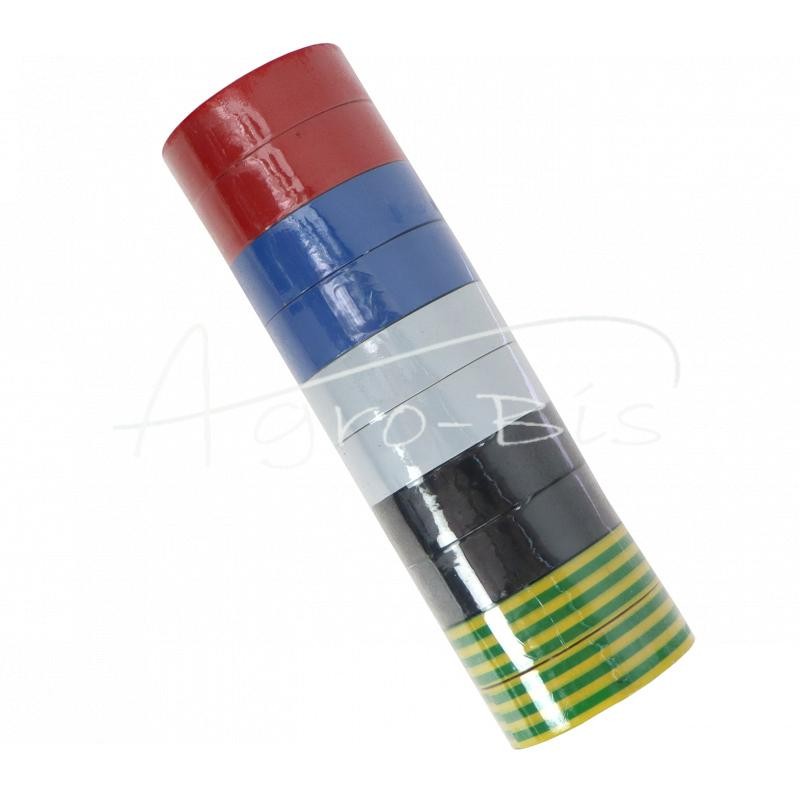 20 vnt - 10 m spalvotos izoliacinės juostos, spalvų mišinys - A0976