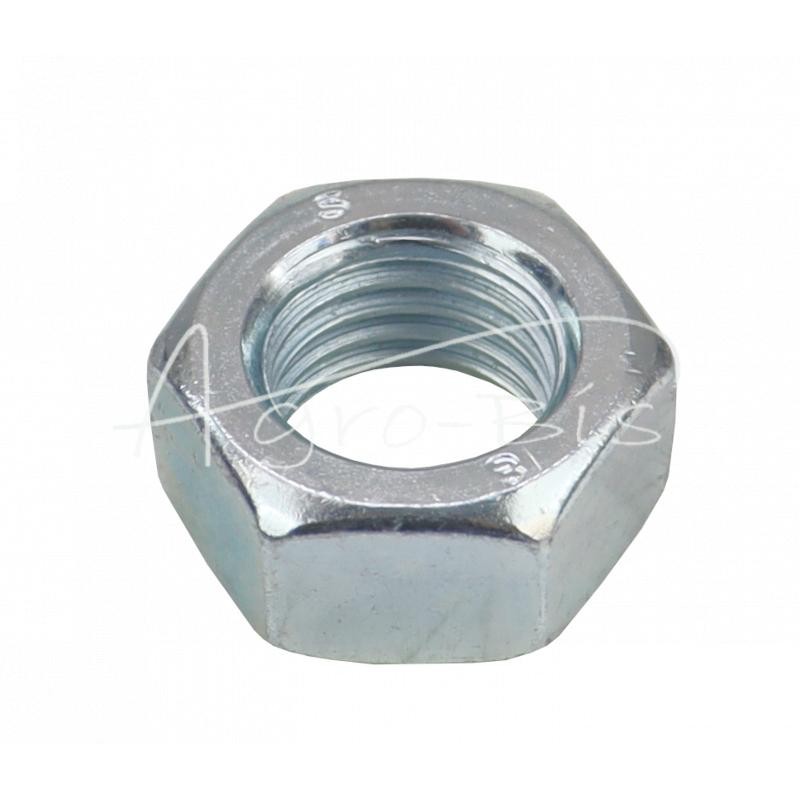 20 vnt - Šešiakampė veržlė M24x3, 8.8 klasė, DIN934, baltai cinkuota - M24X3