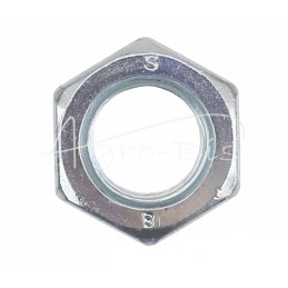 20 vnt - Šešiakampė veržlė M24x3, 8.8 klasė, DIN934, baltai cinkuota - M24X3