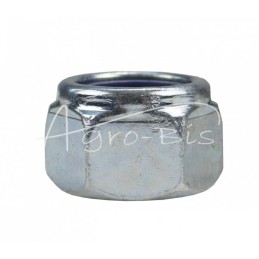 20 vnt - Savisriegė veržlė M18x1.5 su poliamido įdėklu, 8 klasė, DIN985, baltai cinkuota - M18x1.5/S