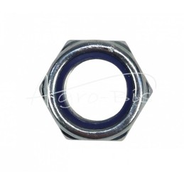 20 vnt - Savisriegė veržlė M18x1.5 su poliamido įdėklu, 8 klasė, DIN985, baltai cinkuota - M18x1.5/S