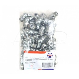 20 vnt - Kampinis tepalo nipelis 45 M10, cinkuotas plienas, DIN 71412 PZL HYDRAL, - 7141201045H