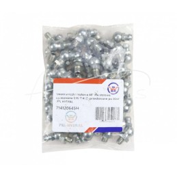 20 vnt - Kampinis tepalo nipelis 45 M6, cinkuotas plienas, DIN 71412 PZL HYDRAL, - 714120645H