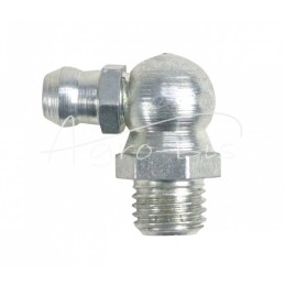 20 vnt - Kampinis tepalo nipelis 90 M8, cinkuotas plienas, DIN 71412 PZL HYDRAL, - 714120890H