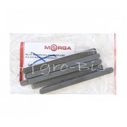 20 vnt - Prizminis raktas 6x6x80 DIN 6885 plienas C45 MORGA - 6x6x80M