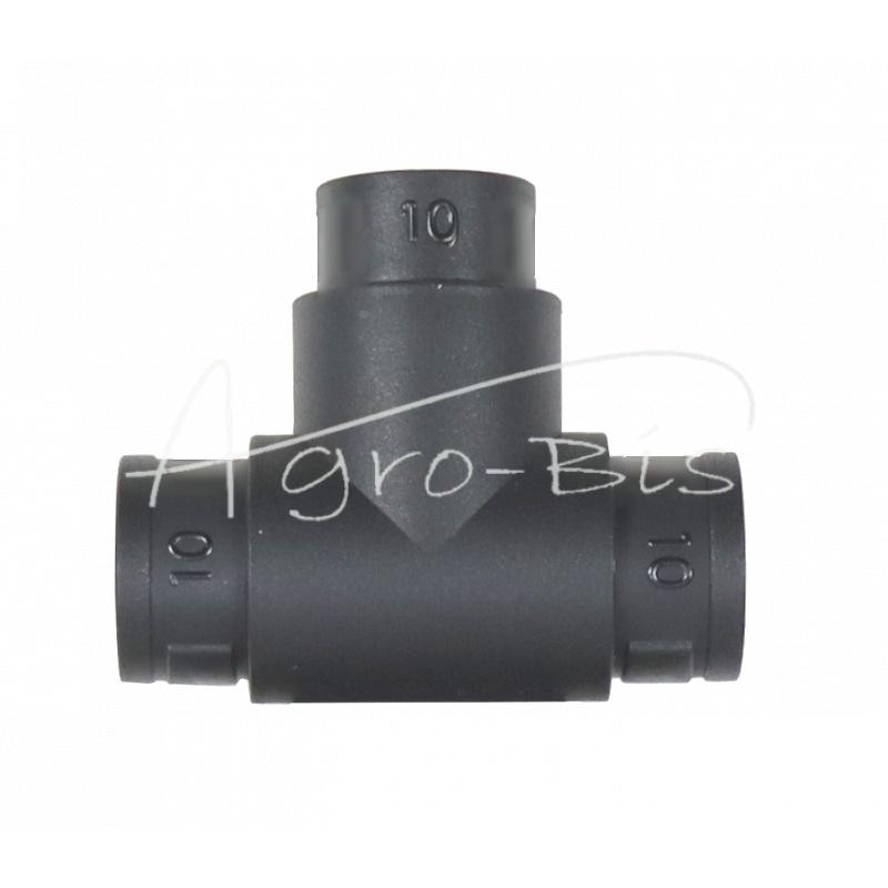 20 vnt - ELMOT T formos jungtis gofruotiems vamzdžiams 10x10x10 , - TK10-10EL