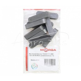 20 vnt - Prizminis raktas 10x8x40 DIN 6885 plienas C45 MORGA - 10x8x40M