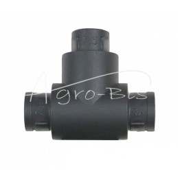 20 vnt - T formos jungtis gofruotiems vamzdžiams 7,5x7,5x7,5 ELMOT - TK7.5-7.5EL