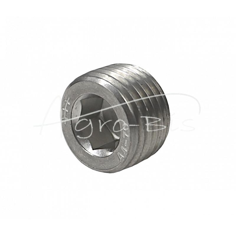 20 vnt - Srieginė kištukas su šešiakampiu lizdu - Allen raktas, su kūginiu sriegiu M16x1.5 DIN906, cinkuotas - DIN906-NI-M16X1,5