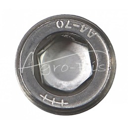 20 vnt - Srieginė kištukas su šešiakampiu lizdu - Allen raktas, su kūginiu sriegiu M16x1.5 DIN906, cinkuotas - DIN906-NI-M16X1,5