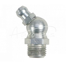 20 vnt - Kampinis tepalo nipelis 45 M10, cinkuotas plienas, DIN 71412, PZL HYDRAL - 7141201045HS