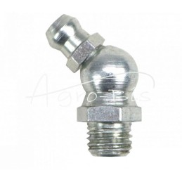 20 vnt - Kampinis tepalo nipelis 45 M8, cinkuotas plienas, DIN 71412, PZL HYDRAL - 714120845HS