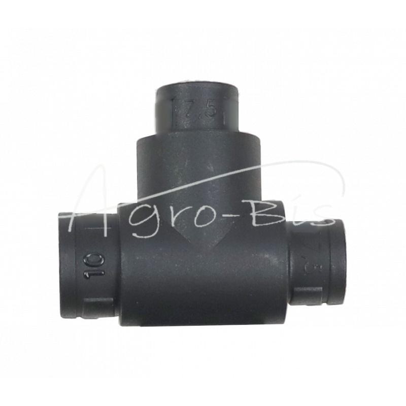 20 vnt - ELMOT T formos jungtis gofruotiems vamzdžiams 10x7,5x7,5 , - TK10-7.5EL