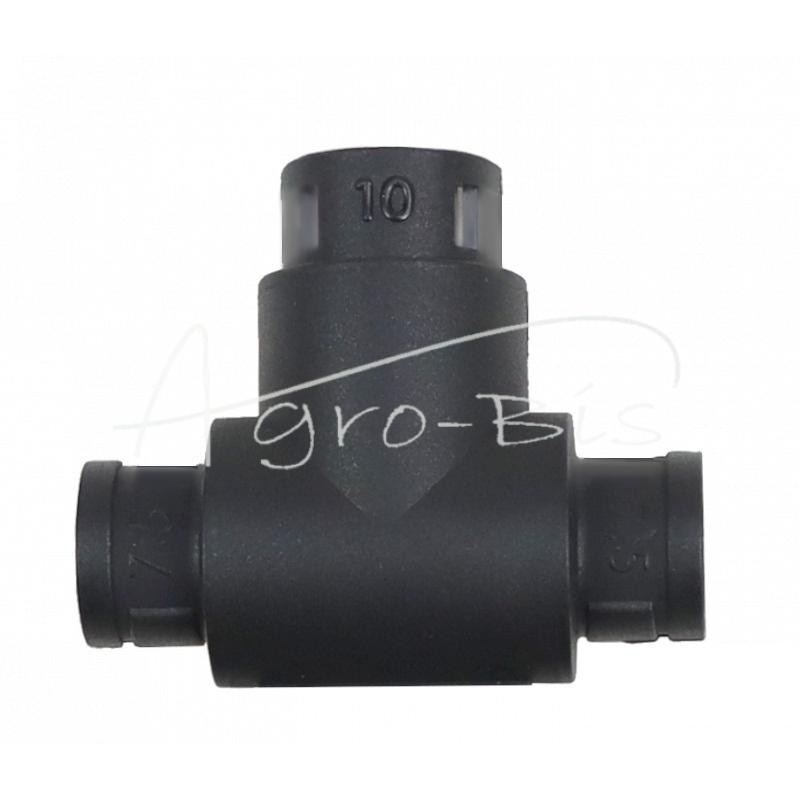 20 vnt - T formos jungtis gofruotiems vamzdžiams 7,5x10x7,5 ELMOTKaitma už 1 vnt. - TK7.5-10EL