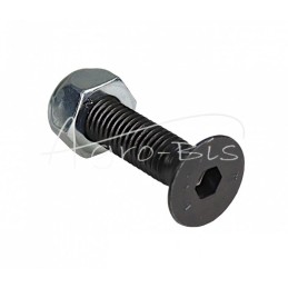 20 vnt - Šešiakampis varžtas, kūginė galvutė, padavimo peilis su veržle M10x40 DIN7991 10.9 klasė MORGA , - M10*40M