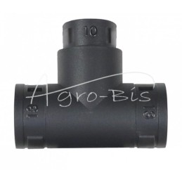 20 vnt - T formos jungtis gofruotiems vamzdžiams 13x10x13 ELMOT - TK13-10EL
