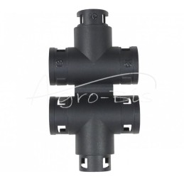 20 vnt - T formos jungtis gofruotiems vamzdžiams 13x10x13 ELMOT - TK13-10EL