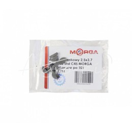 20 vnt - Medinis raktas 2,5x3,7 DIN 6888, plienas C45, MORGA , - 2,5x3,7M