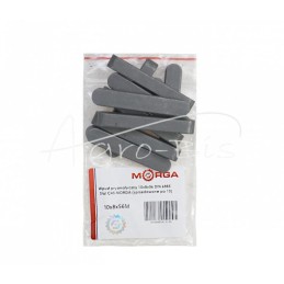 20 vnt - Prizminis raktas 10x8x56 DIN 6885 plienas C45 MORGA - 10x8x56M