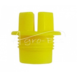 20 vnt - Plastikinis dangtelis su išoriniu sriegiu M12x1 geltonas - KOR-12GZ-N
